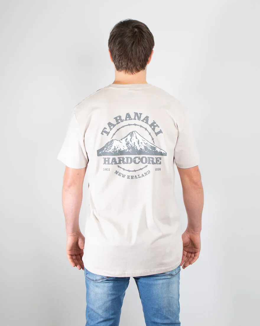 Mens Rustic Mountain T-Shirt - Bone