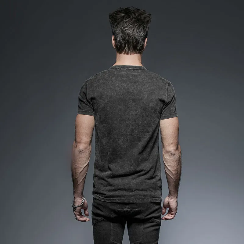 Men's Shirt Goth Punk/Street Punk Black Top