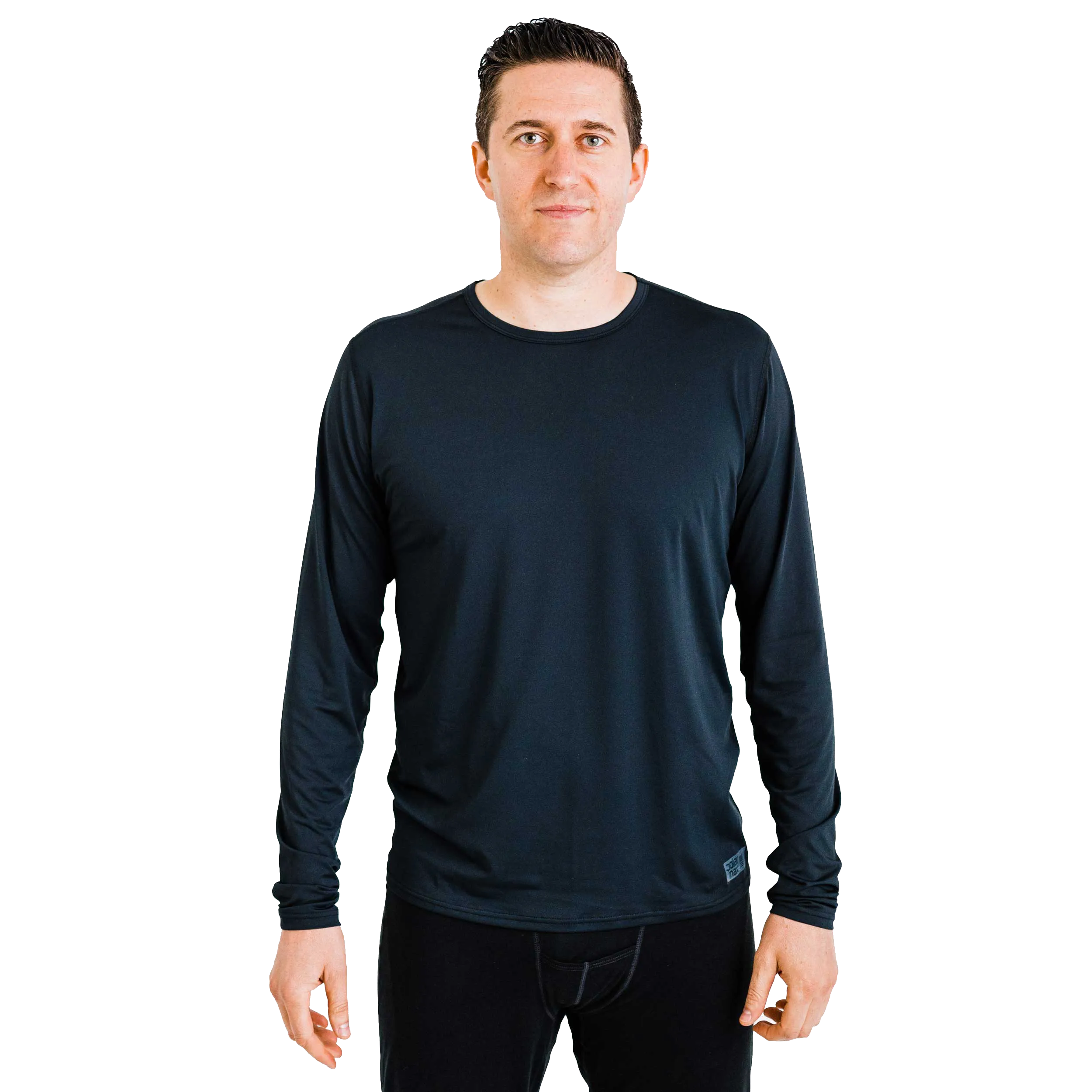 Men's Single Layer Crewneck - Black