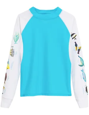Men's Snorkel Hawaii Fish ID Rash Guard - Hawaii
