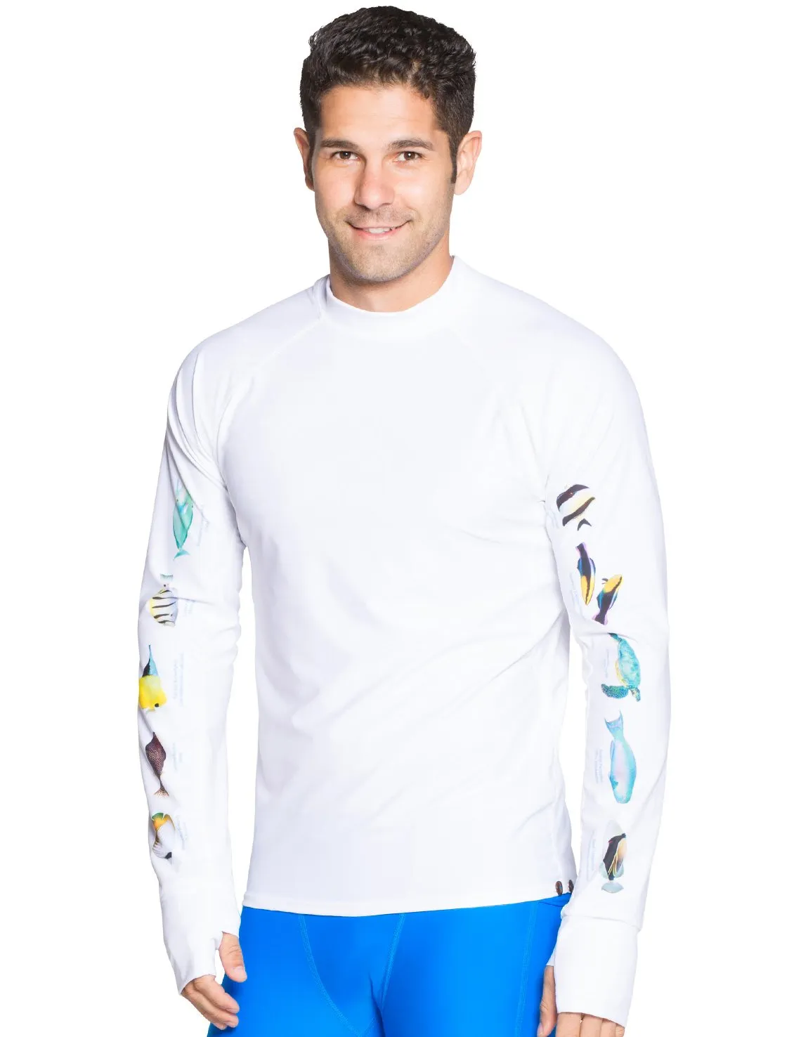 Men's Snorkel Hawaii Fish ID Rash Guard - Hawaii