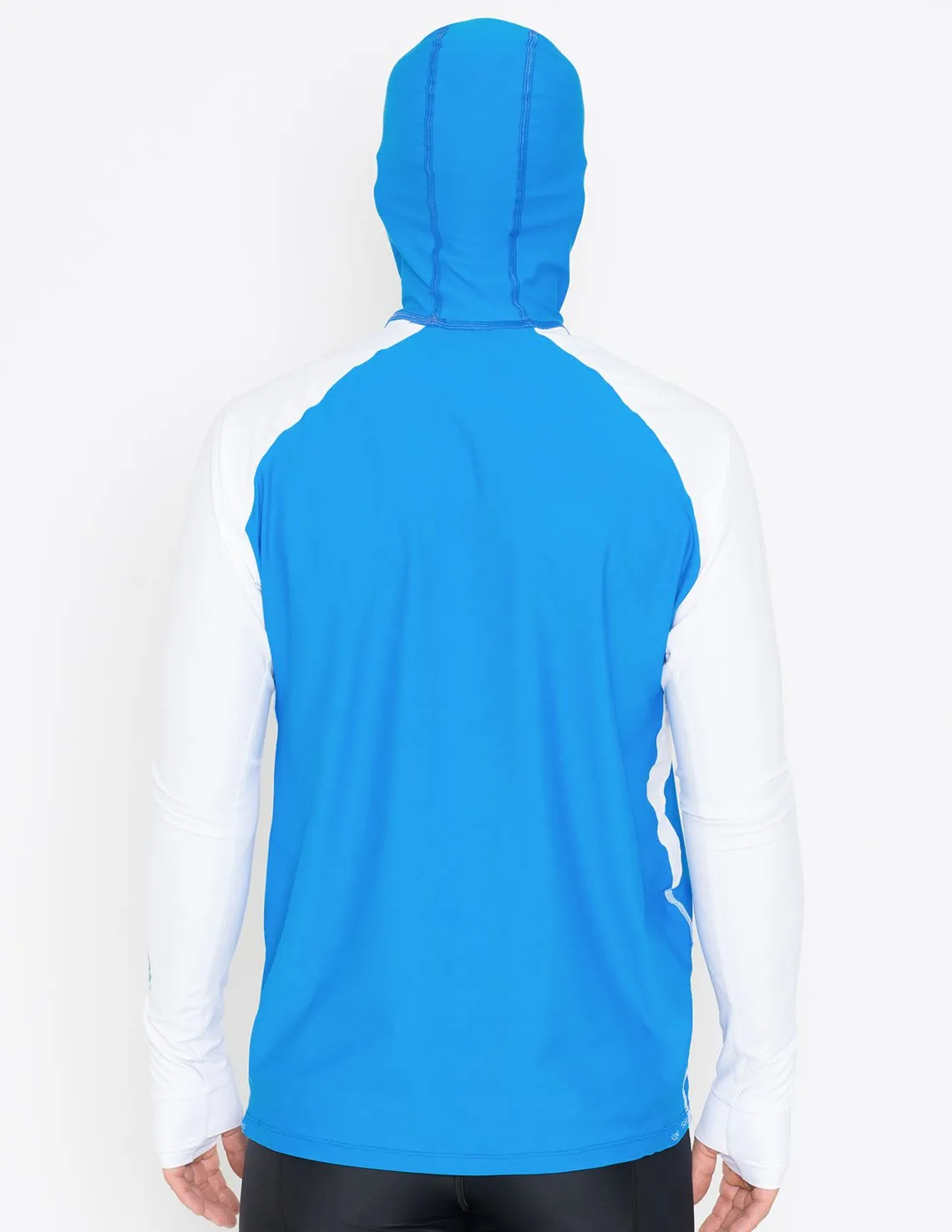 Men's Snorkel Hoodie Rash Guard - Hawaii Fish ID - White