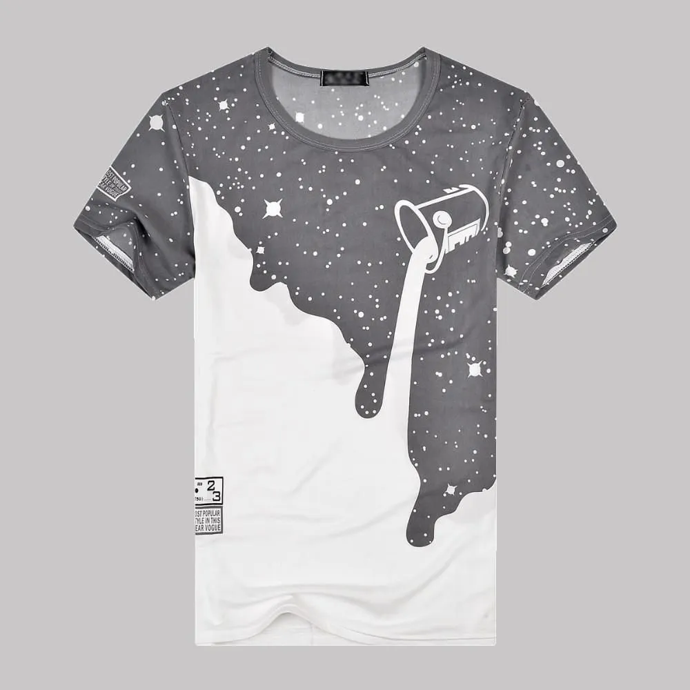 Men's Street Paint Short Sleeve Shirt