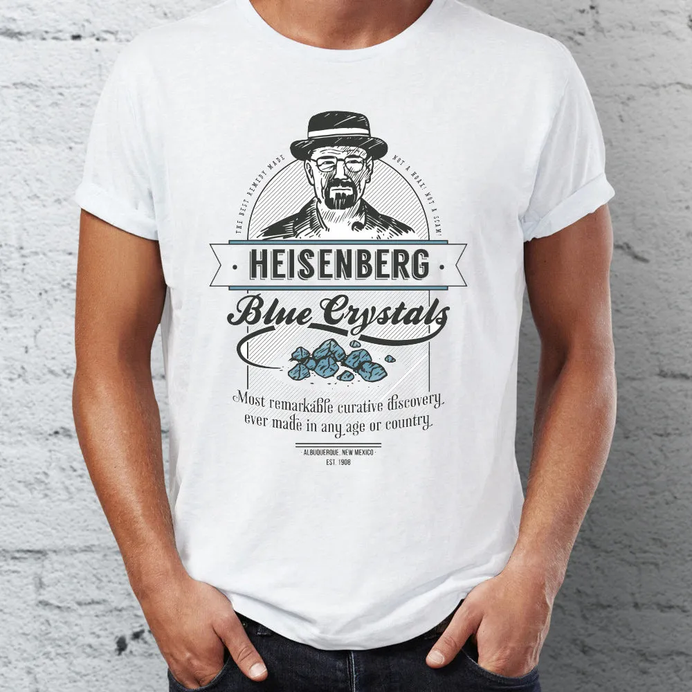 Men's T Shirt Heisenberg's Blue Crystal Blue Sky Funny Breaking Bad Artsy Tee