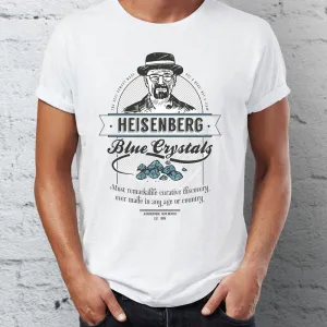 Men's T Shirt Heisenberg's Blue Crystal Blue Sky Funny Breaking Bad Artsy Tee