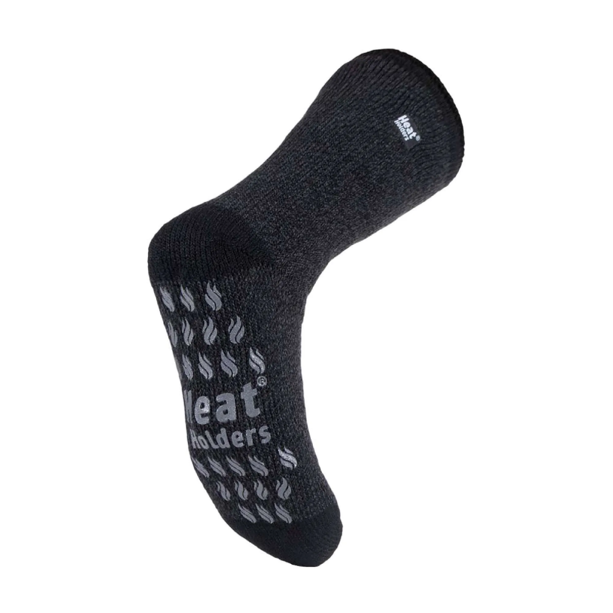 Mens Twist Patterned Fleece Lined Thermal Slipper Socks