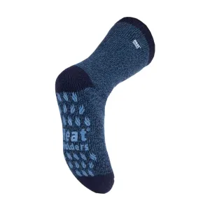 Mens Twist Patterned Fleece Lined Thermal Slipper Socks