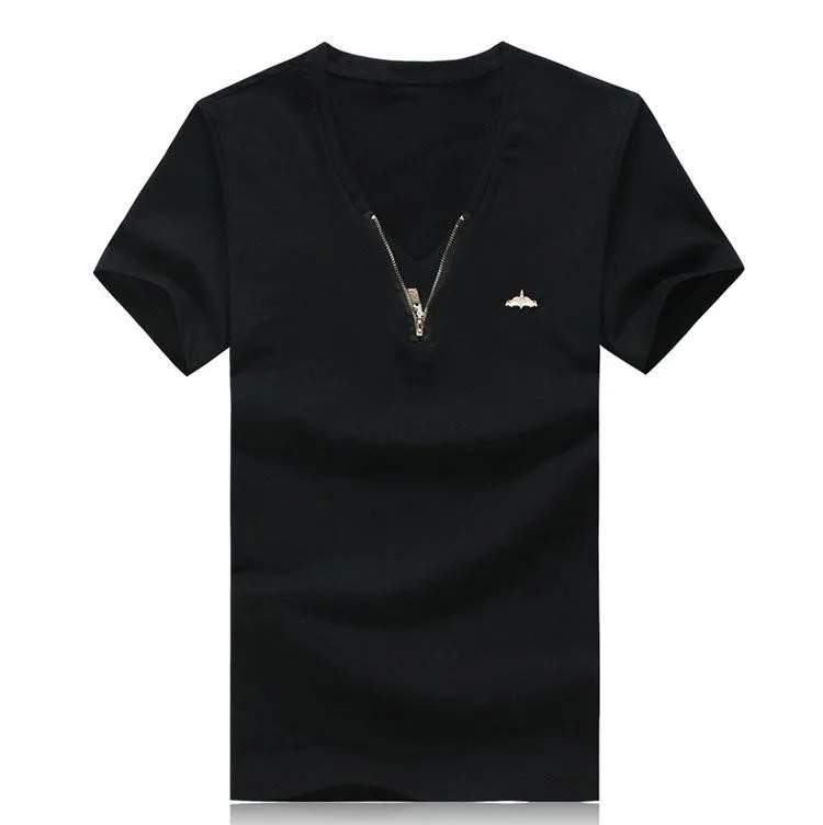 Men's Zip Up Fashion V-Neck