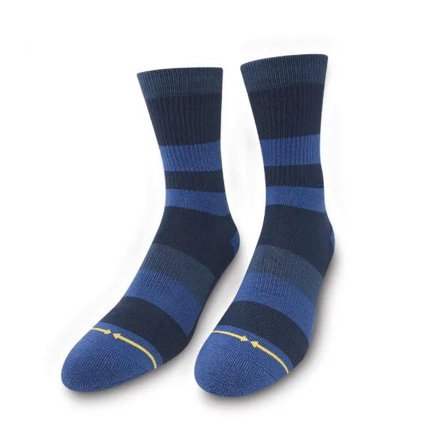 Merge4 Spidey Midnight Stripe Low Crew Bamboo Socks