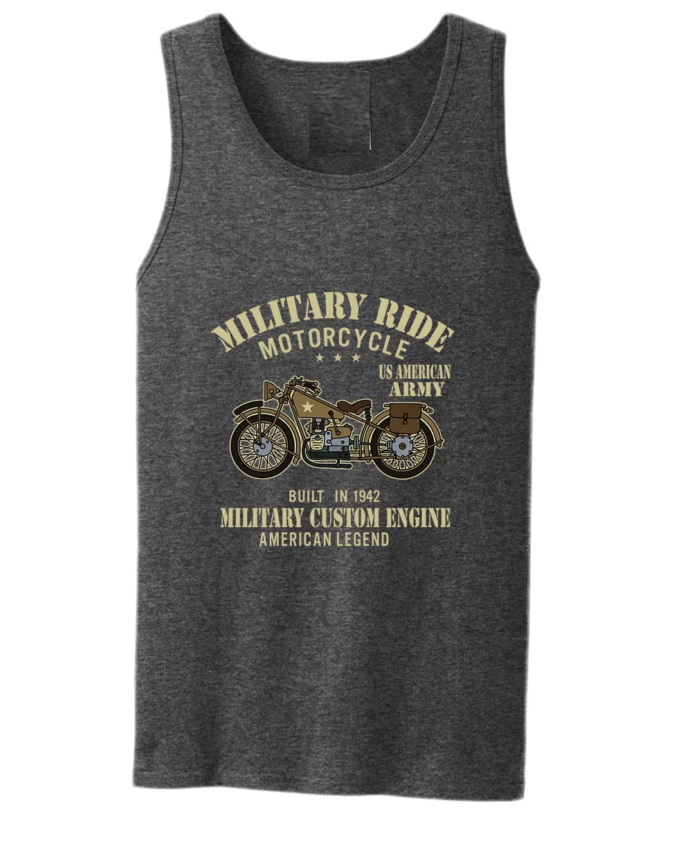 Military custom engine American legend tank top