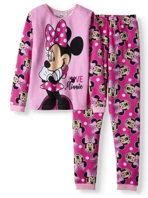 Minnie Mouse Girls' Thermal 2-Piece Underwear Set