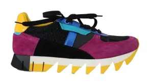 Multicolor Leather Sneakers Shoes