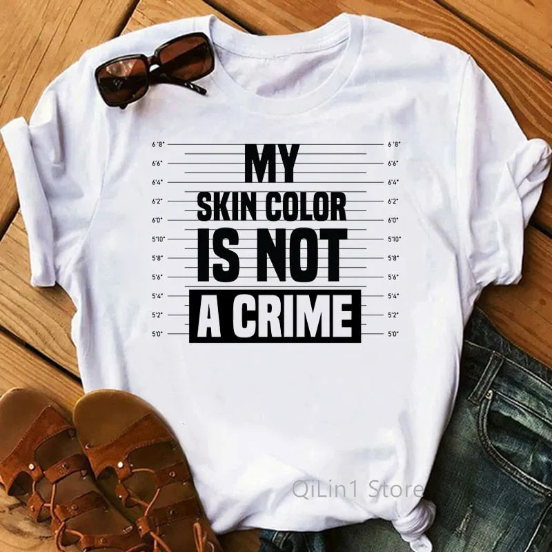 My Skin Color Is Not A Crime Graphic Tees