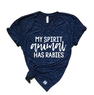 My Spirit Animal Has Rabies | Unisex V Neck