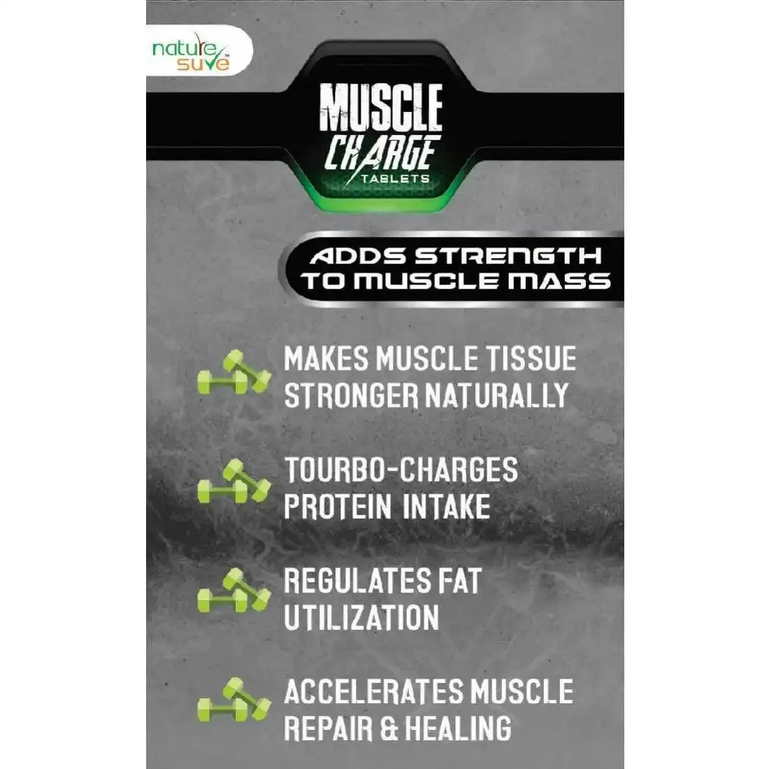 Nature Sure Muscle Charge Tablets For Faster Muscle Recovery and Protein Absorption
