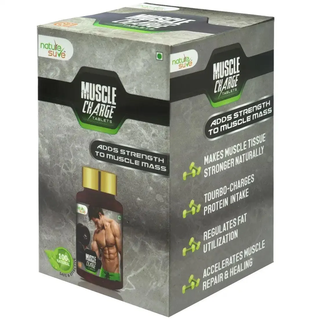 Nature Sure Muscle Charge Tablets For Faster Muscle Recovery and Protein Absorption