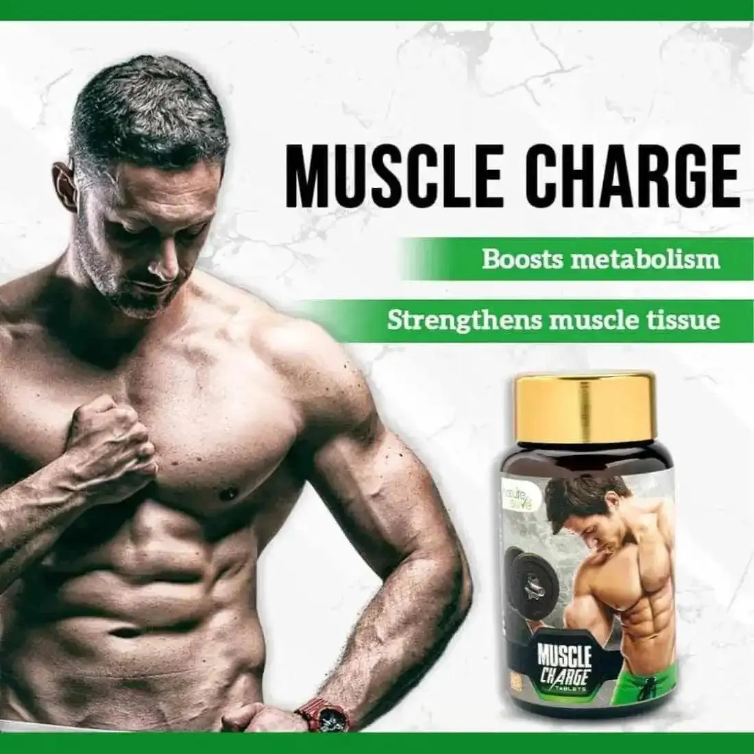 Nature Sure Muscle Charge Tablets For Faster Muscle Recovery and Protein Absorption