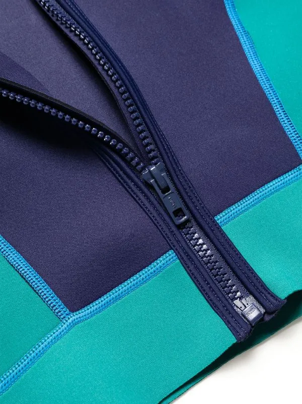 Neoprene Long Sleeve Classic Neoprene Panel Rash | Navy & Green