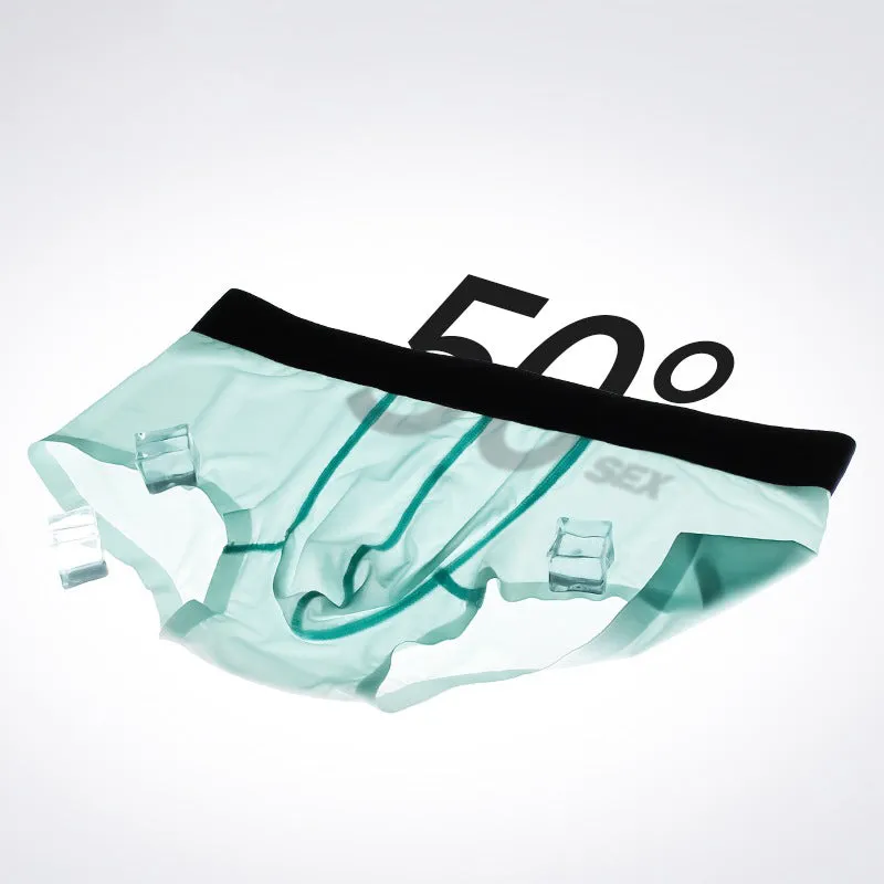 New Ice Silk Seamless Solid Color Men's Underwear