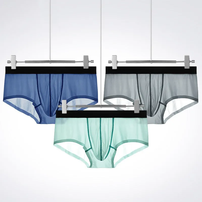 New Ice Silk Seamless Solid Color Men's Underwear