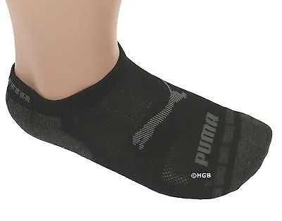 New Puma Mens 6 Pair of Low Cut Sports Socks. All Sizes 6-16 (Extended Size Too)