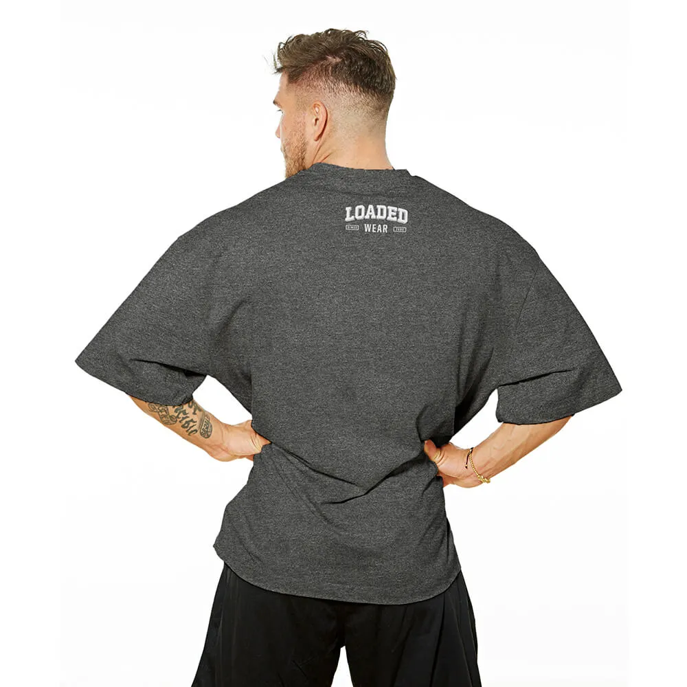 No Pain No Gain Oversize Tee - Charcoal