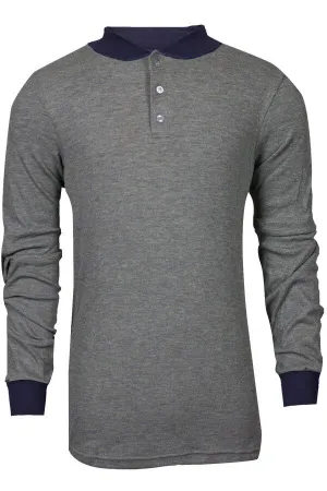 NSA TECGEN Select™ FR Long Sleeve Henley Grey - 13 Cal (C541NTNLS)