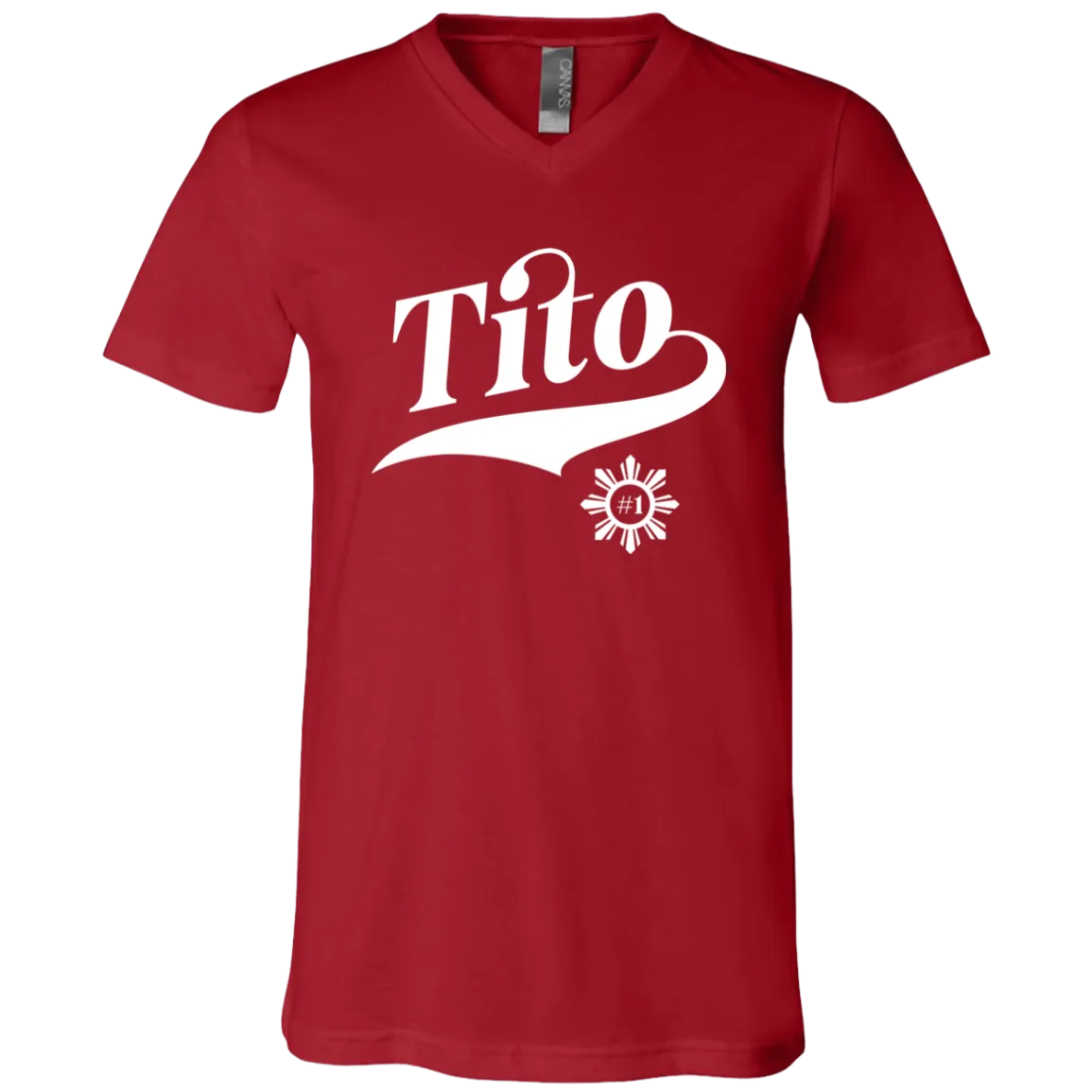 Number One Tito Unisex Jersey V-Neck T-Shirt