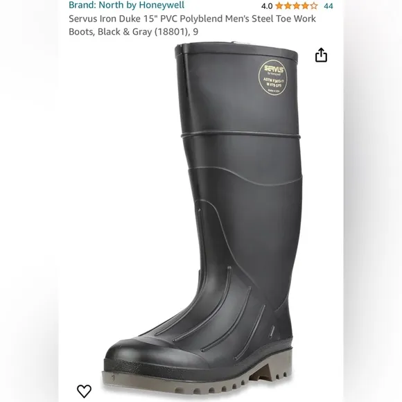 NWOT servus iron duke 15” poly end steel toe work boot