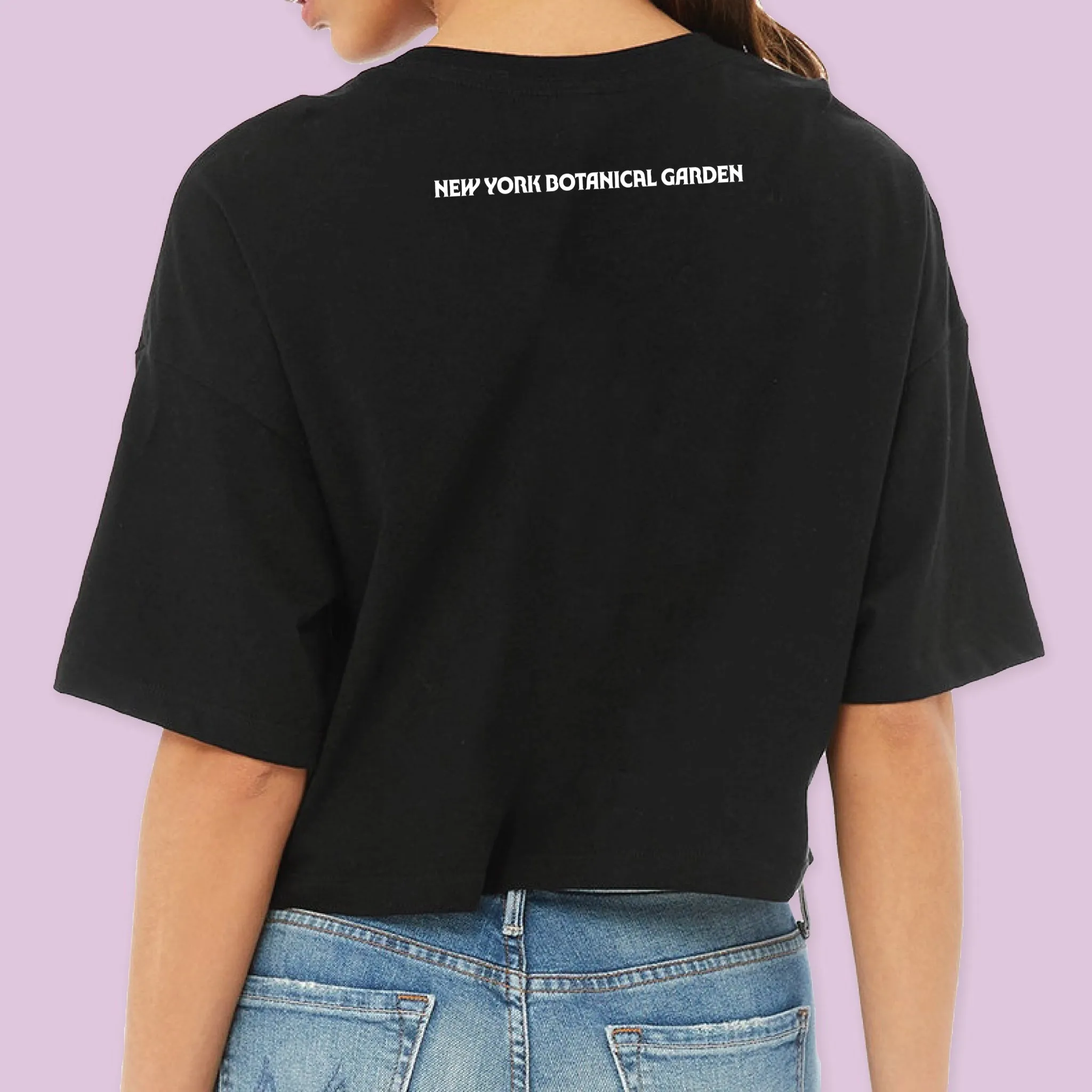 NYBG Crop T-shirt | Black