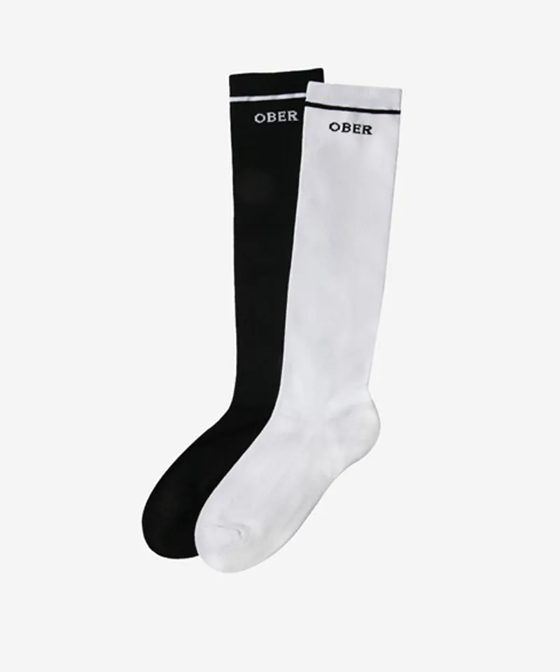 OBER Golf Cooling Line Knee Socks  - Black