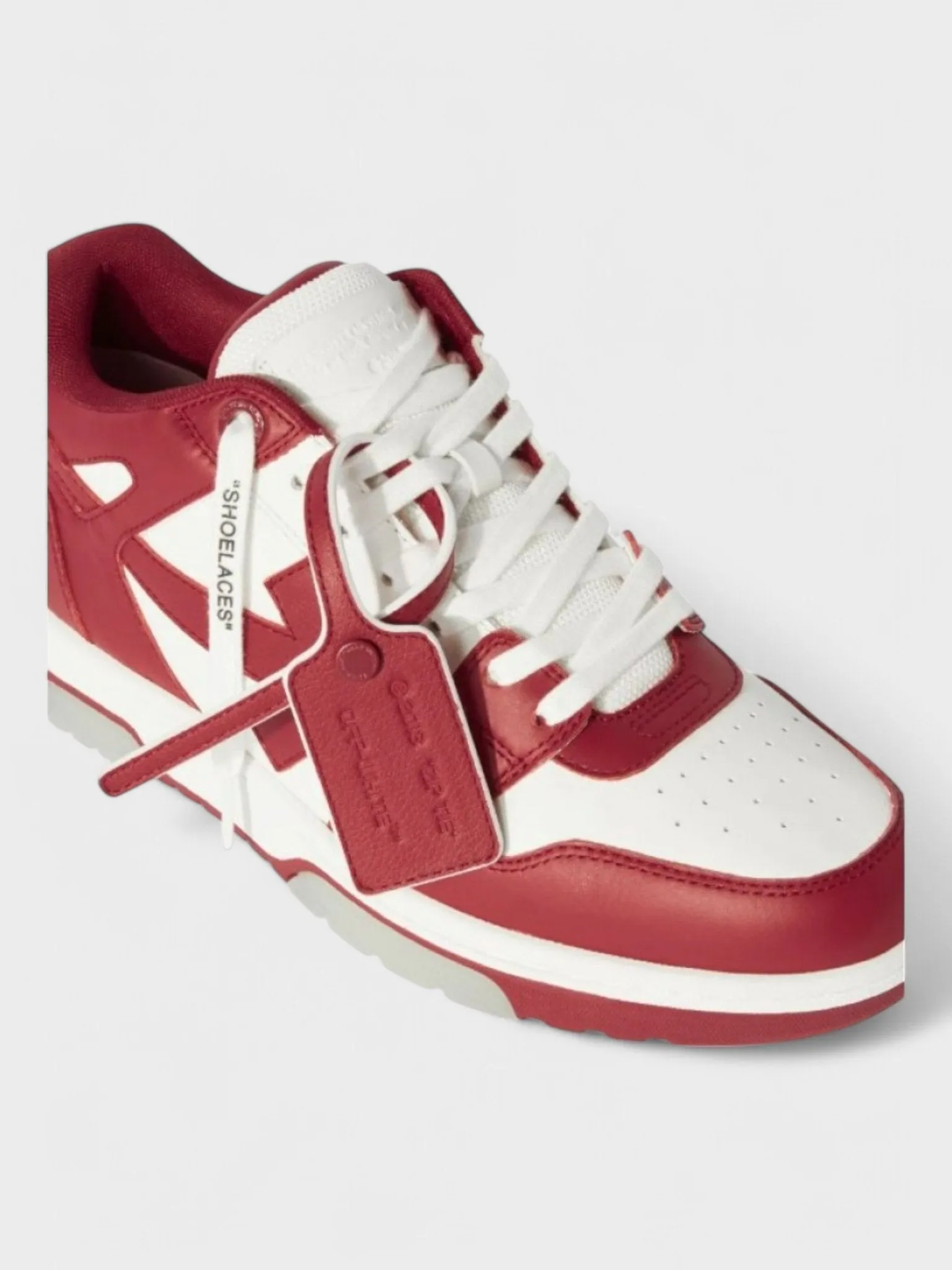 Off-White Out Of Office Ooo Low Tops Red