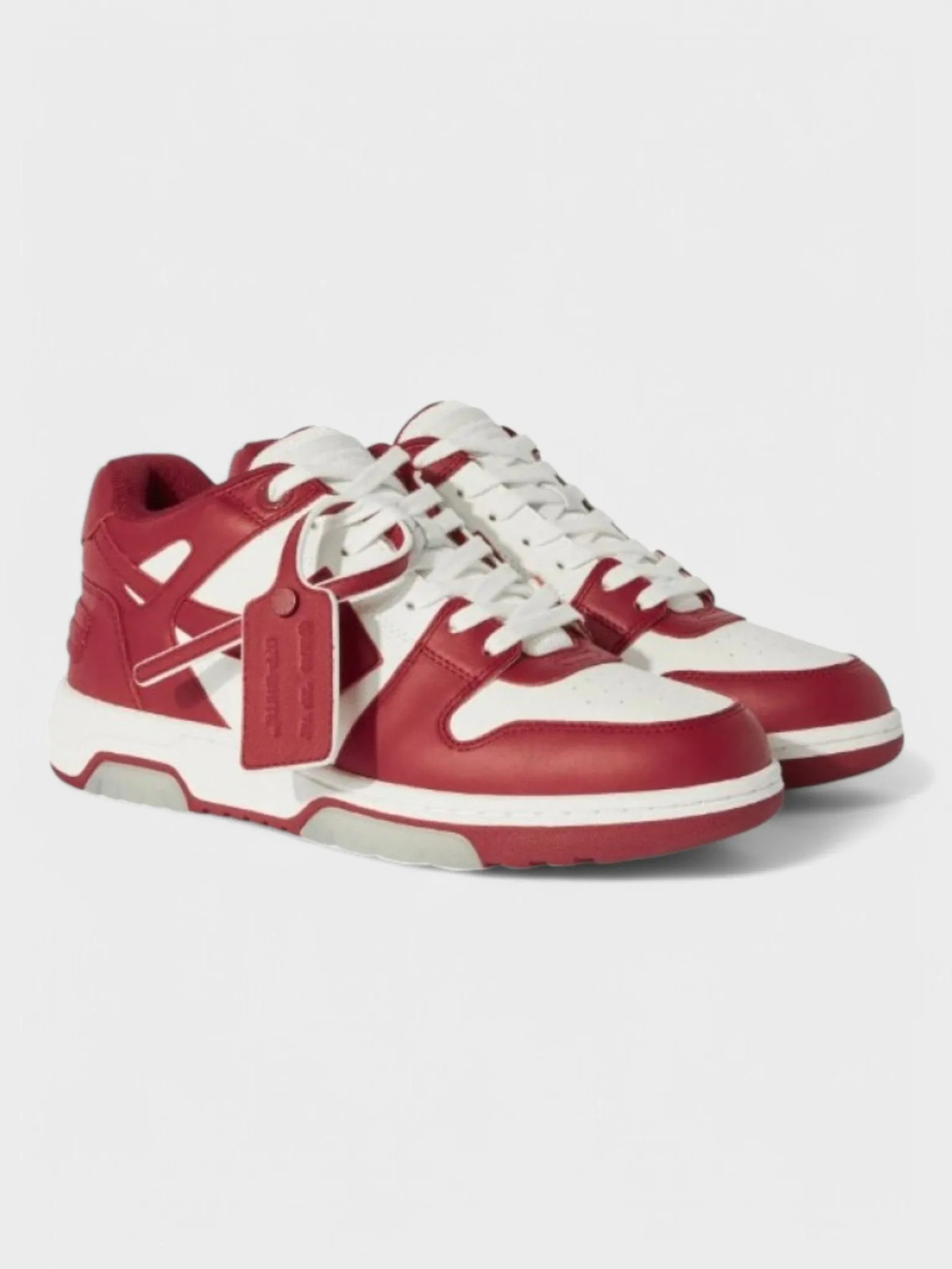 Off-White Out Of Office Ooo Low Tops Red