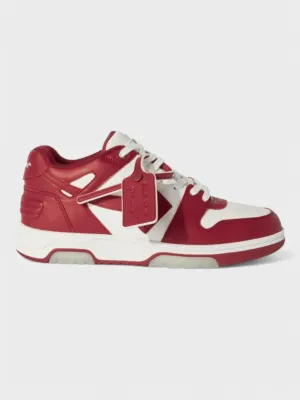 Off-White Out Of Office Ooo Low Tops Red