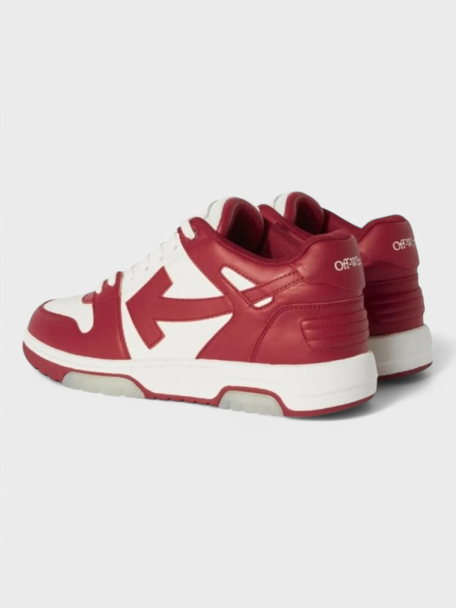 Off-White Out Of Office Ooo Low Tops Red