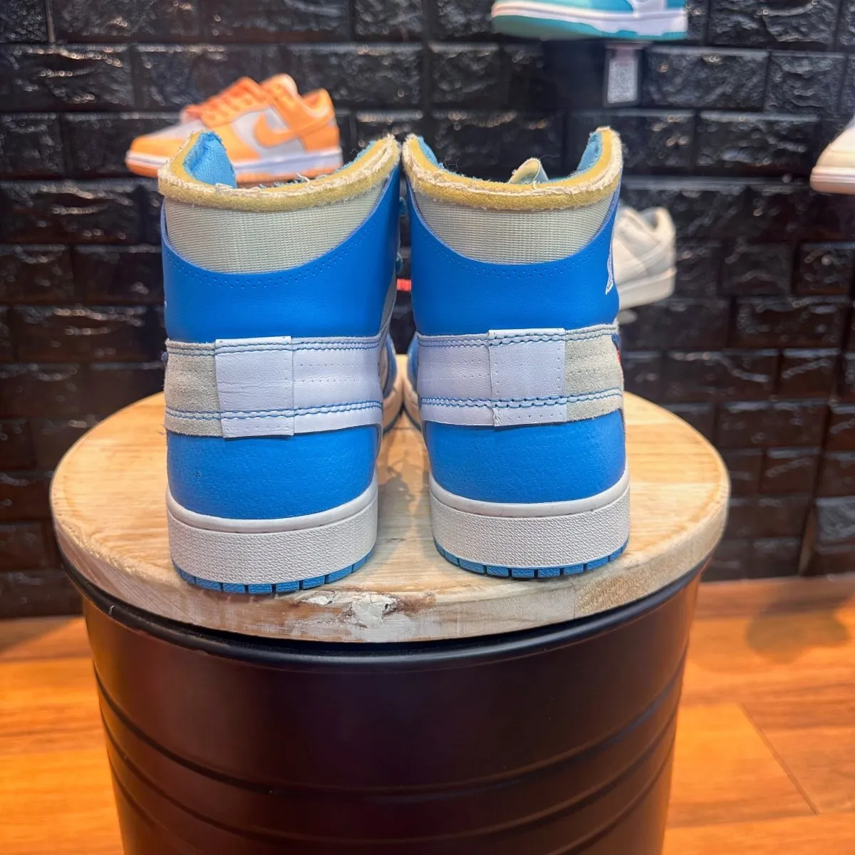 Off-White x Jordan 1 High OG 'UNC' - Gently Enjoyed (Used) Men 12 - No Box
