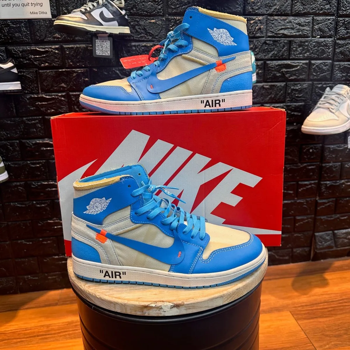Off-White x Jordan 1 High OG 'UNC' - Gently Enjoyed (Used) Men 12 - No Box