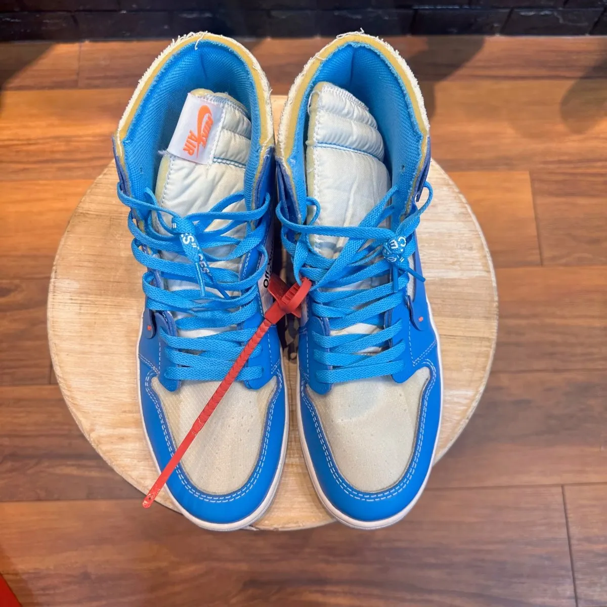 Off-White x Jordan 1 High OG 'UNC' - Gently Enjoyed (Used) Men 12 - No Box