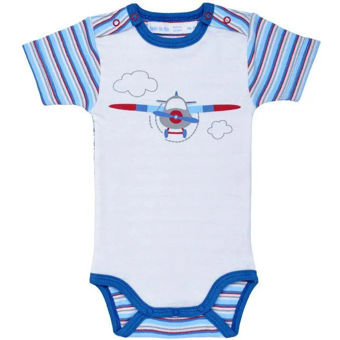 Organic Short Sleeve Babybody, Planes
