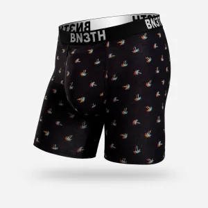 Outset Boxer Brief - Electric Hawaiian-Black