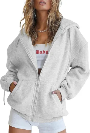 Oversized Zip Up Hoodie