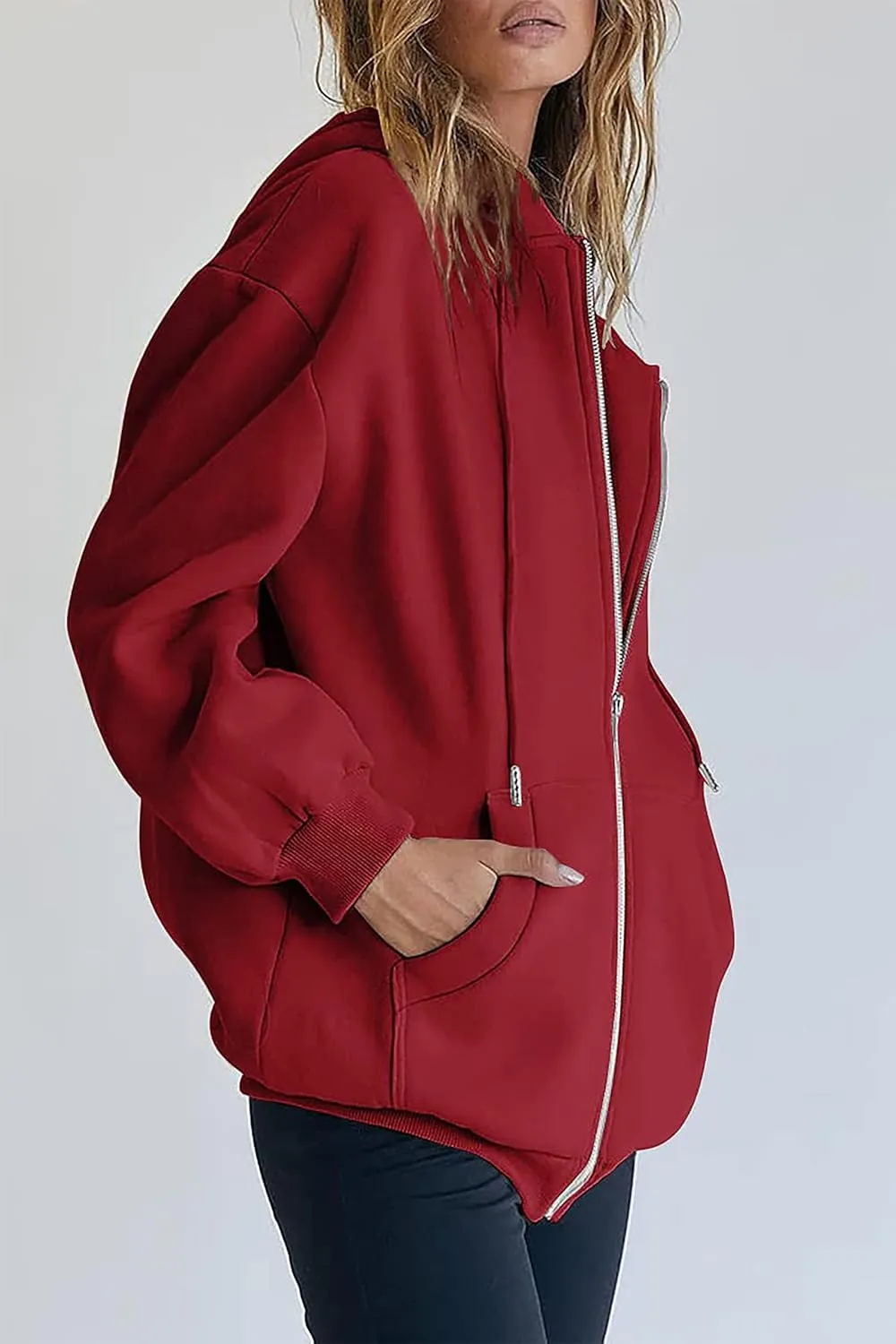 Oversized Zip Up Hoodie