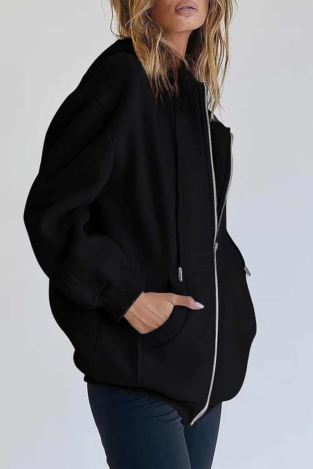 Oversized Zip Up Hoodie