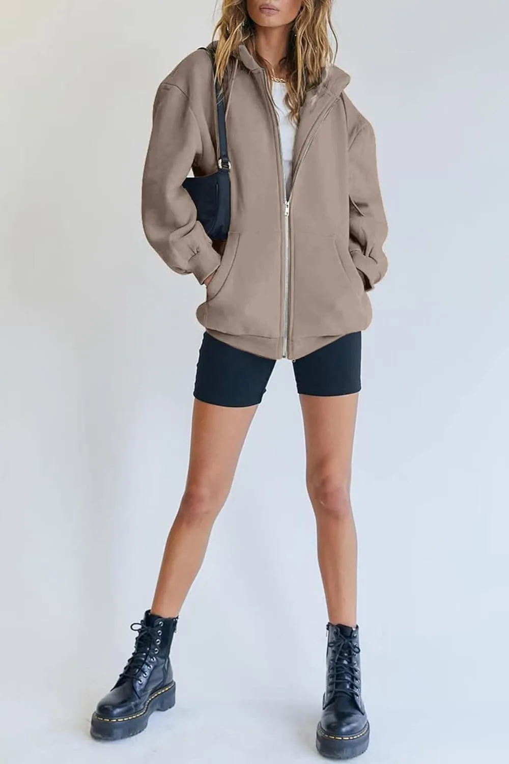 Oversized Zip Up Hoodie