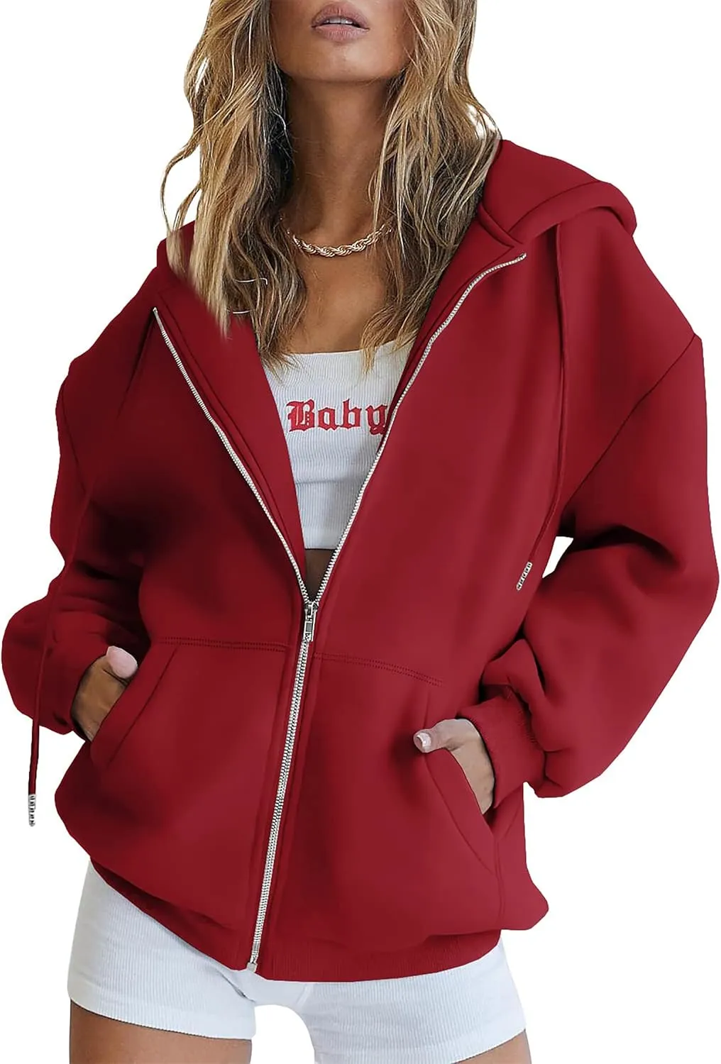 Oversized Zip Up Hoodie
