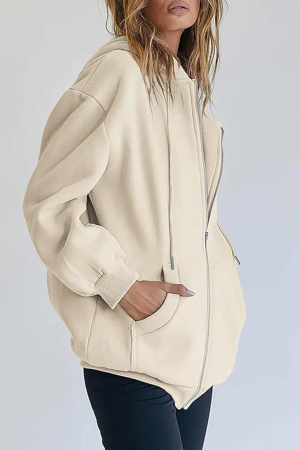 Oversized Zip Up Hoodie
