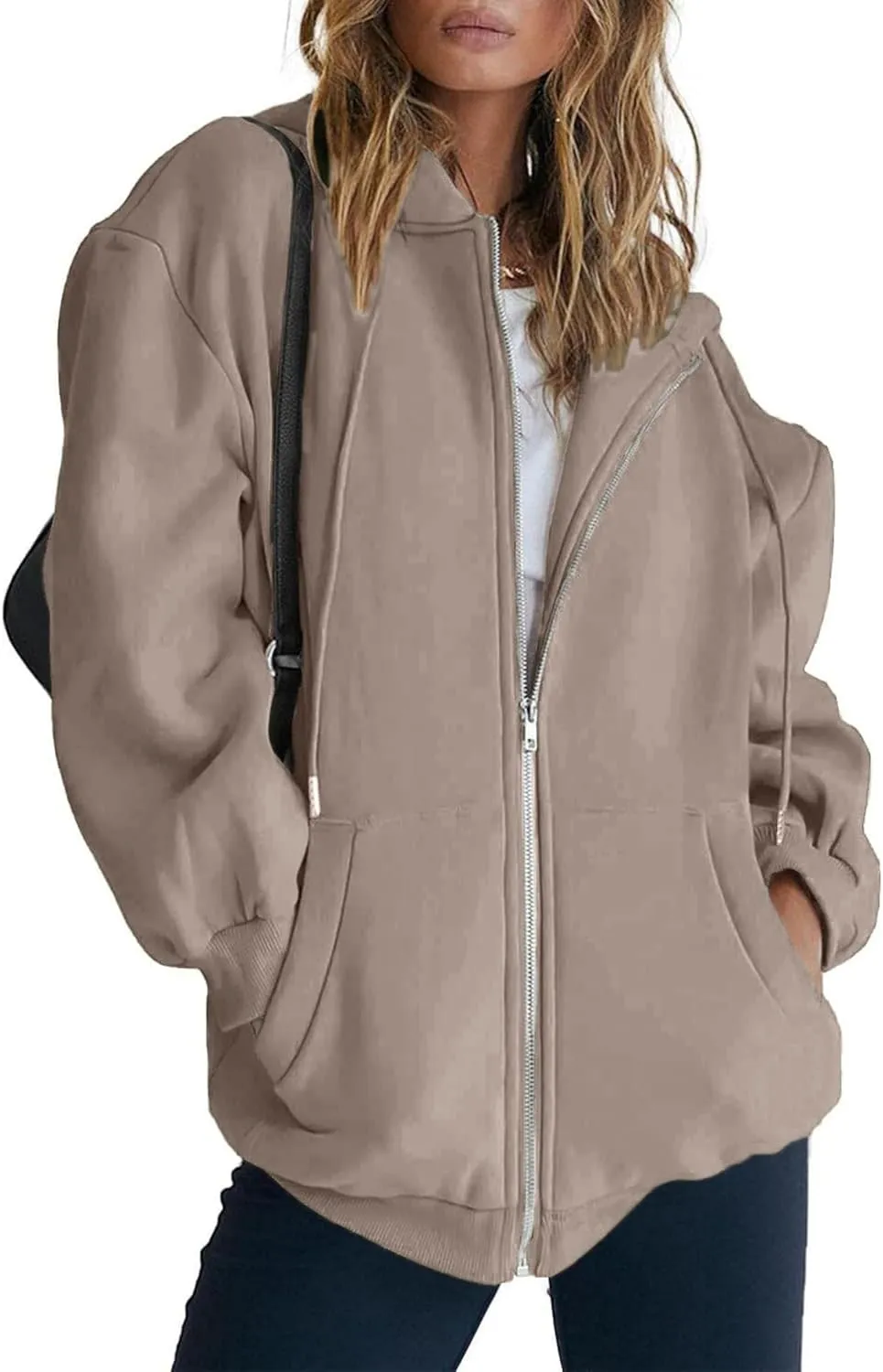 Oversized Zip Up Hoodie