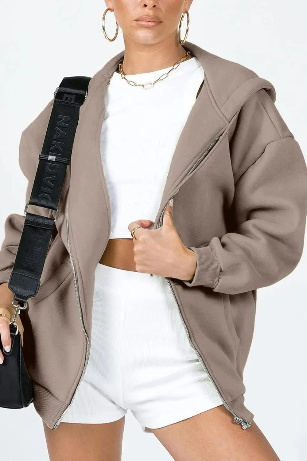 Oversized Zip Up Hoodie