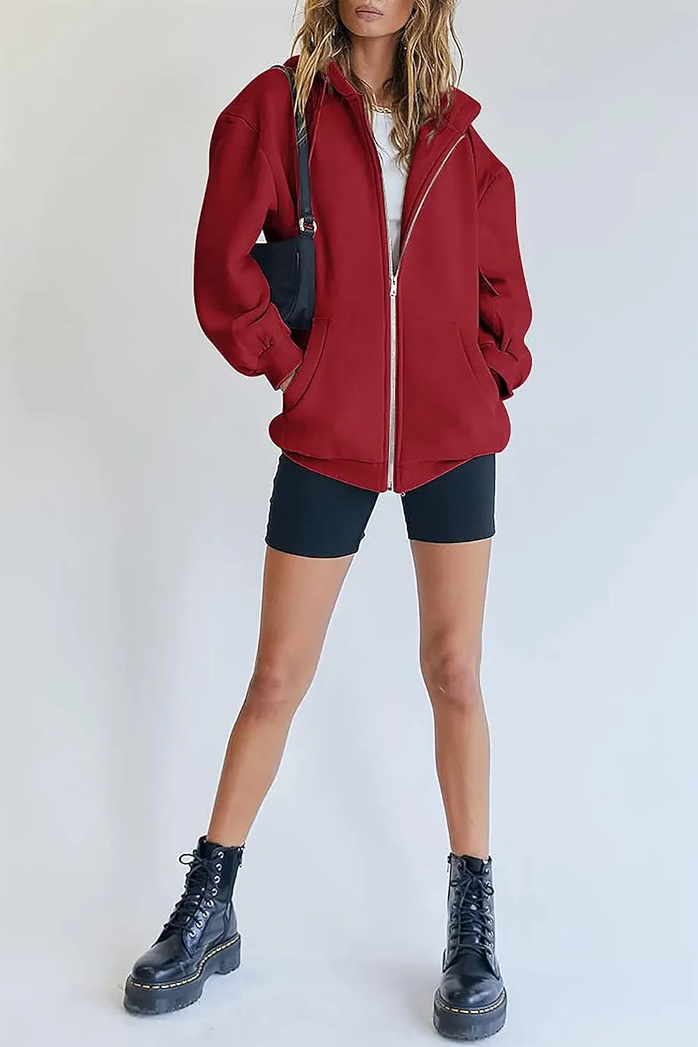 Oversized Zip Up Hoodie