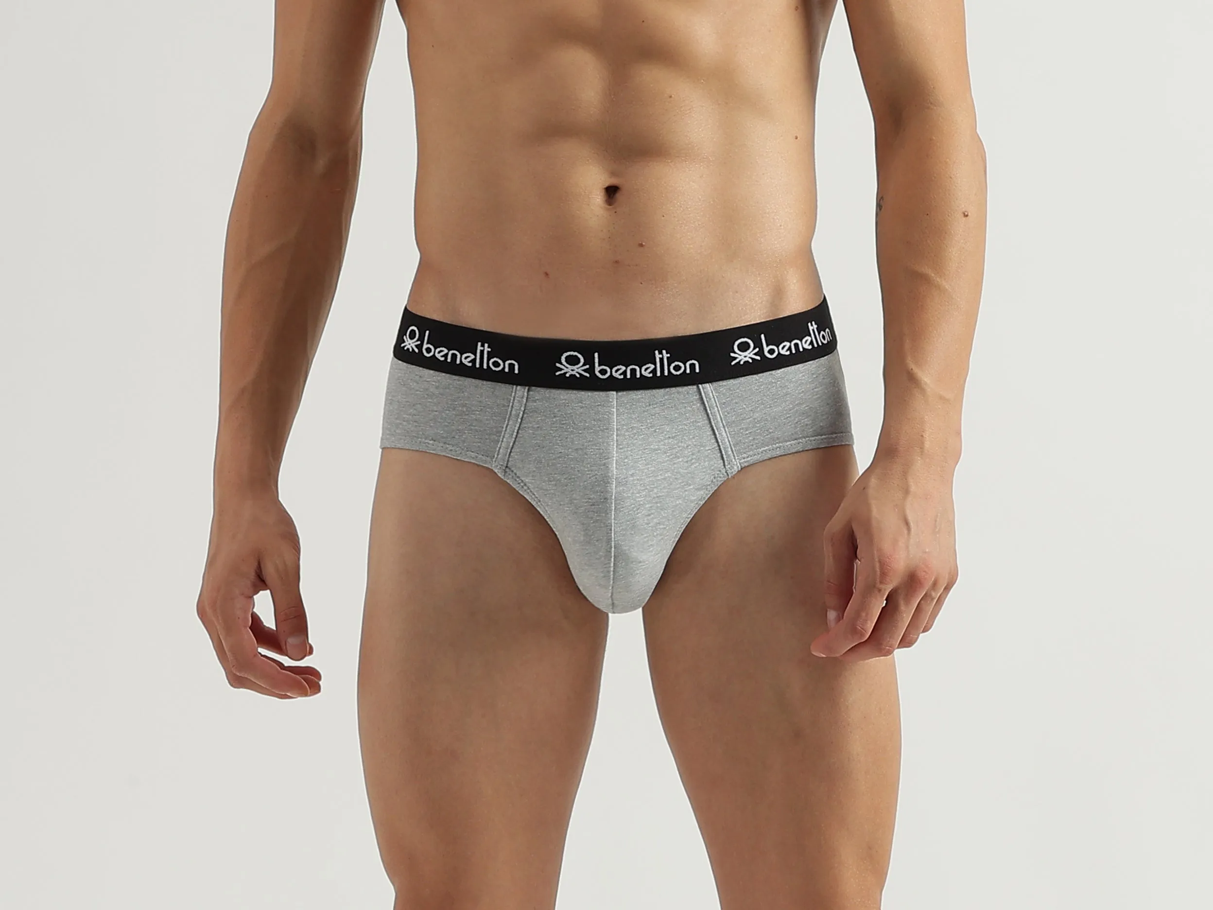 Pack of 2 Solid Colour Low Rise Briefs